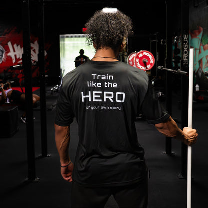 KyberFit T1.000 - "Train Like a Hero", Moisture Wicking Tee, Unisex Activewear